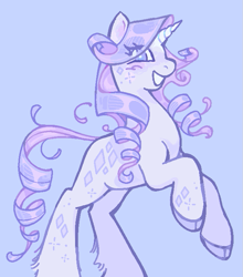 Size: 647x734 | Tagged: safe, artist:queenrosedust, rarity, pony, unicorn, g4, alternate design, simple background, solo