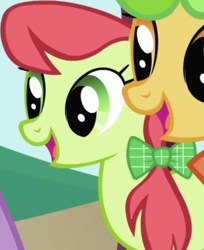 Size: 500x614 | Tagged: safe, screencap, peachy sweet, perfect pie, earth pony, pony, friendship is magic, g4, apple family member, background character, background pony, cropped, female, mare, solo focus