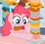 Size: 1080x1068 | Tagged: safe, screencap, pinkie pie, earth pony, pony, g4, the ending of the end, donut, eating, female, food, mare, open mouth, overeating, solo, this will end in diabetes, this will end in tummy aches
