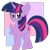 Size: 1280x1280 | Tagged: safe, artist:ladylullabystar, twilight sparkle, pony, unicorn, g4, quadrupedal, solo, unicorn twilight