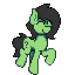 Size: 256x256 | Tagged: safe, artist:bitassembly, oc, oc only, oc:filly anon, pony, animated, female, filly, pixel art, simple background, solo, transparent background, trotting, trotting in place