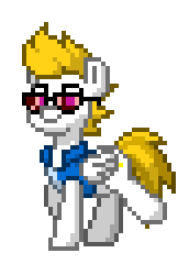 Size: 172x240 | Tagged: safe, oc, oc only, oc:lightpoint, pegasus, pony, pony town, animated, clothes, gif, glasses, male, pegasus oc, simple background, solo, stallion, transparent background, trotting
