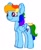 Size: 635x783 | Tagged: safe, artist:anderdraws, rainbow dash, pegasus, pony, g4, simple background, solo, white background