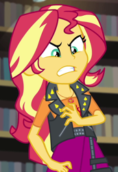 Size: 690x1001 | Tagged: safe, screencap, sunset shimmer, human, equestria girls, equestria girls specials, g4, my little pony equestria girls: better together, my little pony equestria girls: forgotten friendship, cropped, solo