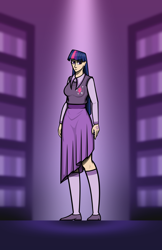 Size: 4000x6158 | Tagged: safe, artist:deroach, edit, twilight sparkle, alicorn, human, equestria project humanized, g4, abstract background, clothes, cutie mark on clothes, fanfic, fanfic art, humanized