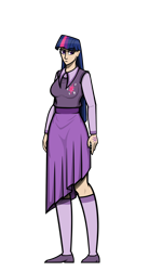 Size: 2750x5000 | Tagged: safe, artist:deroach, edit, twilight sparkle, alicorn, human, equestria project humanized, g4, clothes, cutie mark on clothes, fanfic, fanfic art, humanized, simple background, transparent background, vector