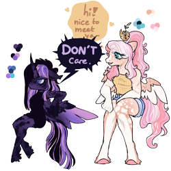 Size: 1000x1000 | Tagged: safe, artist:kazmuun, oc, oc only, oc:netrix, oc:sofie, alicorn, anthro, unguligrade anthro, female, mare, simple background, transparent background