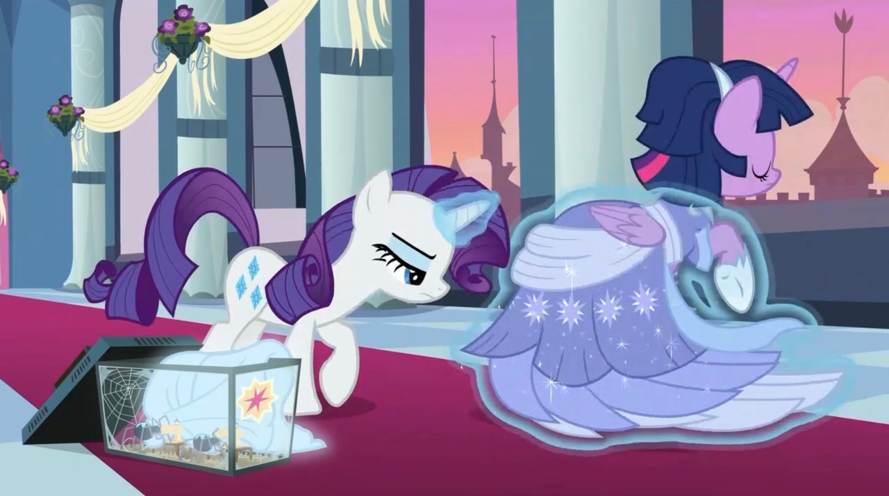Last Problem Rarity Drawing #3105938 - safe, screencap, rarity, twilight sparkle, alicorn, pony ...