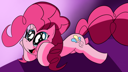 Size: 4160x2341 | Tagged: safe, artist:thatcreepybird, pinkie pie, earth pony, pony, g4, adorable face, cute, daaaaaaaaaaaw, diapinkes, eye shimmer, female, hooves on face, solo, sparkly eyes, wingding eyes