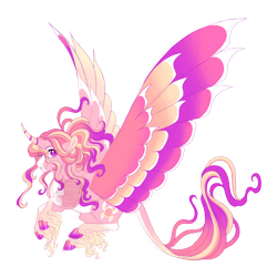 Size: 5100x5100 | Tagged: safe, artist:gigason, oc, oc:heaven's light, alicorn, pony, cloven hooves, colored wings, fangs, female, leonine tail, mare, multicolored wings, quadrupedal, simple background, solo, transparent background, unshorn fetlocks, wings