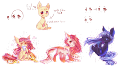 Size: 3288x1824 | Tagged: safe, artist:prettyshinegp, oc, oc only, oc:pretty shine, earth pony, pony, unicorn, bald, chibi, drinking, earth pony oc, female, horn, mare, simple background, transparent background, underhoof, unicorn oc