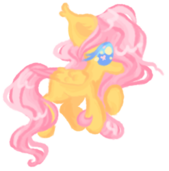 Size: 1280x1297 | Tagged: safe, artist:peaceandlove26, fluttershy, pegasus, pony, g4, simple background, solo, transparent background, wingding eyes