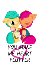 Size: 1080x1920 | Tagged: safe, artist:25ultragamer, hitch trailblazer, sunny starscout, earth pony, pony, g5, cute, duo, duo male and female, female, heart, hitchbetes, male, ship:starblazer, shipping, simple background, straight, sunnybetes, text, white background