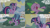 Size: 2000x1125 | Tagged: safe, edit, edited screencap, editor:quoterific, screencap, spike, twilight sparkle, dragon, pony, unicorn, g4, my little pony: friendship is magic, season 1, winter wrap up, bush, ponyville, snow, unicorn twilight