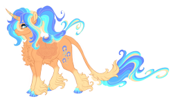 Size: 4200x2400 | Tagged: safe, artist:gigason, oc, oc:starstep, classical unicorn, pony, unicorn, cloven hooves, female, horn, leonine tail, magical lesbian spawn, mare, offspring, parent:princess luna, parent:sunset shimmer, parents:lunashimmer, quadrupedal, simple background, solo, transparent background, unshorn fetlocks