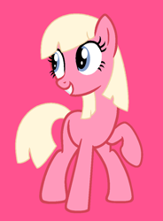 Size: 774x1051 | Tagged: safe, artist:katiecandysgirls2012, earth pony, pony, g4, base used, female, mare, pink background, ponified, raised hoof, simple background, solo, taffyta muttonfudge, wreck-it ralph