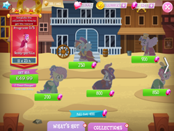 Size: 2048x1536 | Tagged: safe, gameloft, fluttershy, pinkie pie, rainbow dash, rarity, sassy-parilla, twilight sparkle, alicorn, earth pony, pegasus, pony, unicorn, g4, my little pony: magic princess, clothes, coin, collection, costs real money, dress, english, feather, female, folded wings, gem, group, hairband, hat, horn, mare, mobile game, numbers, spread wings, text, timer, twilight sparkle (alicorn), wings