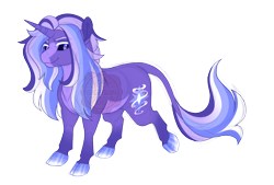 Size: 3400x2300 | Tagged: safe, artist:gigason, oc, oc:witchcraft, classical unicorn, pony, unicorn, black sclera, cloven hooves, female, high res, horn, leonine tail, mare, quadrupedal, simple background, solo, transparent background, unshorn fetlocks