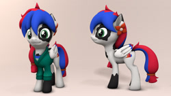 Size: 1920x1080 | Tagged: safe, artist:whiteskypony, oc, oc:fiddle, pegasus, pony, 3d, female, mare, quadrupedal, solo