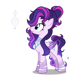 Size: 2031x2123 | Tagged: safe, artist:harmonyvitality-yt, oc, oc only, pegasus, pony, g4, base used, eyelashes, female, high res, looking up, mare, offspring, parent:flash sentry, parent:twilight sparkle, parents:flashlight, pegasus oc, peytral, simple background, solo, transparent background