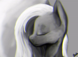 Size: 2784x2034 | Tagged: safe, artist:minckies, oc, oc only, earth pony, pony, bust, earth pony oc, eyes closed, high res, signature, solo