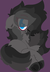 Size: 2588x3752 | Tagged: safe, artist:moonydusk, oc, oc only, oc:moonlight dusk, pony, butt, eye clipping through hair, female, high res, looking at you, mare, simple background, solo