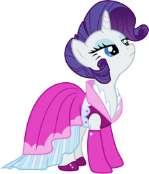 Size: 3000x3502 | Tagged: safe, artist:cloudy glow, rarity, pony, g4, too many pinkie pies, .ai available, clothes, dress, female, high res, simple background, smug, solo, transparent background, vector