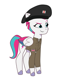 Size: 1239x1534 | Tagged: safe, artist:edy_january, edit, vector edit, zipp storm, pegasus, pony, g5, my little pony: tell your tale, allies, barrette, base used, british, clothes, colonel, commander, girls und panzer, hat, infantry, leader, link in description, military, military pony, military uniform, simple background, soldier, soldier pony, solo, transparent background, uniform, union jack, united kingdom, vector, world war ii