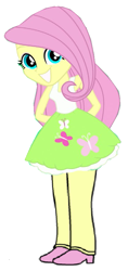 Size: 409x867 | Tagged: safe, fluttershy, human, equestria girls, g4, simple background, solo, white background