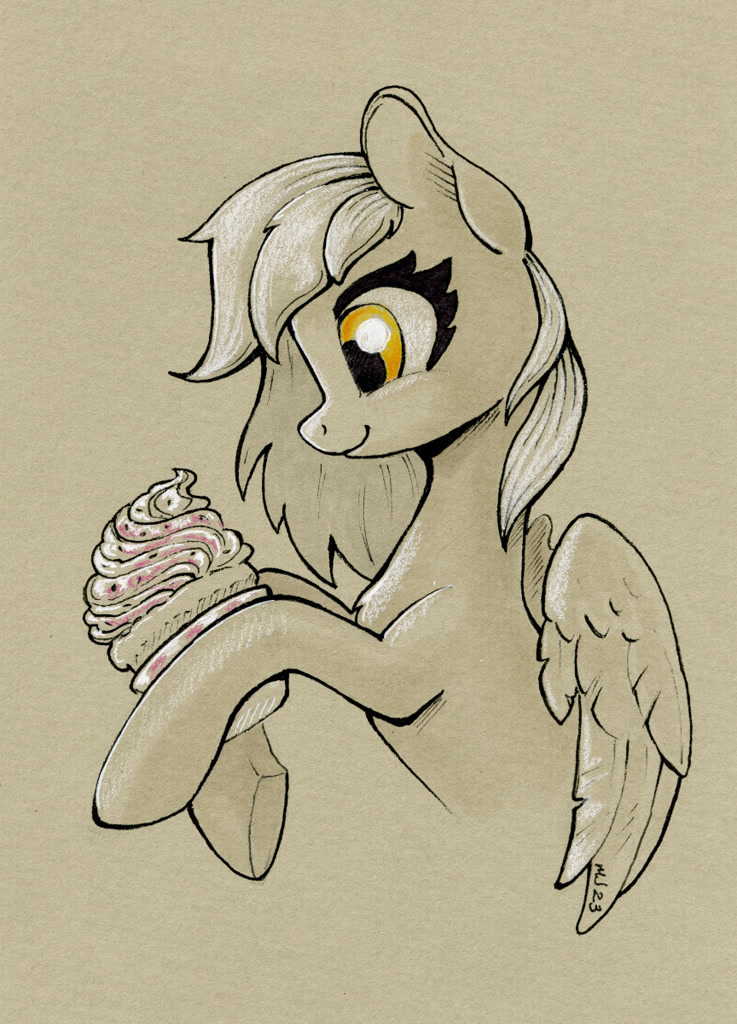 3107022 Safe Artist Maytee Derpy Hooves Pegasus Pony Bust