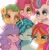 Size: 1480x1507 | Tagged: safe, artist:jaanhavi, hitch trailblazer, izzy moonbow, misty brightdawn, pipp petals, sunny starscout, zipp storm, earth pony, pegasus, pony, unicorn, g5, adorapipp, adorazipp, cornrows, cute, diadem, eye clipping through hair, eyes closed, female, group, headband, heartwarming, hitchbetes, izzybetes, jewelry, male, mane five, mane six (g5), mane stripe sunny, mare, mistybetes, multicolored hair, rainbow hair, regalia, royal sisters (g5), screentone, sextet, siblings, simple background, sisters, smiling, stallion, sunnybetes, sweet dreams fuel, white background, wholesome