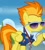 Size: 1083x1195 | Tagged: safe, screencap, spitfire, pegasus, pony, g4, my little pony: friendship is magic, wonderbolts academy, clothes, cropped, drill sergeant, female, mare, necktie, solo, spitfire's tie, spitfire's whistle, stopwatch, suit, sunglasses, uniform, whistle, wonderbolts dress uniform