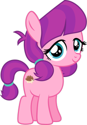 Size: 2829x4039 | Tagged: safe, artist:starryshineviolet, lily longsocks, earth pony, pony, g4, adorasocks, cute, female, filly, foal, high res, lilydorable, looking at you, simple background, solo, transparent background, vector