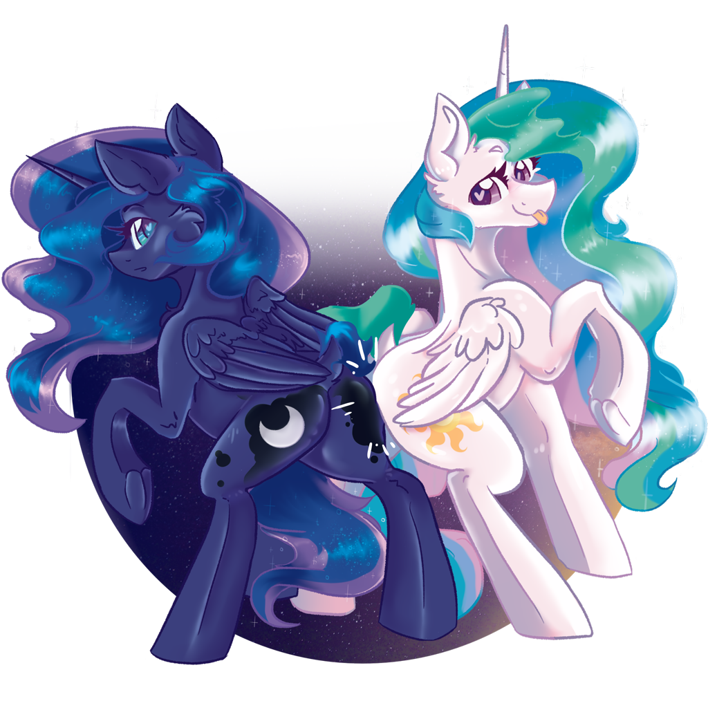 [:p,alicorn,big sister,butt,butt bump,chest fluff,cute,dancing,digital art,duo,eyelashes,female,flowy mane,heart,heart eyes,high res,lineart,little sister,long mane,looking back,playing,plot,pony,princess,princess celestia,princess luna,raised hoof,royalty,safe,shading,siblings,silly,simple background,sisters,sparkles,tail,transparent background,wingding eyes,wings,looking at each other,regalia,tongue out,rear view,ear fluff,moonbutt,sunbutt,:o,underhoof,highlights,duo female,full body,royal sisters,lunabetes,large wings,derpibooru exclusive,butt touch,png,tail aside,krita,smiling,folded wings,three quarter view,simple shading,full color,hoof heart,shiny mane,circle background,artist:dankpegasista,looking at someone,shiny hair,butt to butt]