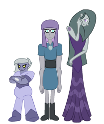 Size: 947x1135 | Tagged: safe, artist:sleepymoss, limestone pie, marble pie, maud pie, gem (race), equestria girls, g4, crossover, female, gem, gemsona, height difference, siblings, simple background, sisters, species swap, steven universe, transparent background, trio, trio female