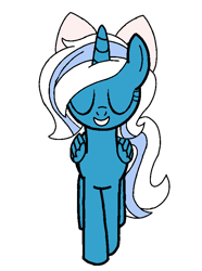 Size: 600x808 | Tagged: safe, artist:noi kincade, oc, oc only, oc:fleurbelle, alicorn, pony, g4, alicorn oc, bow, female, hair bow, horn, mare, simple background, solo, transparent background, wings