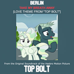 Size: 1000x1000 | Tagged: safe, artist:chainchomp2 edits, artist:vector-brony, edit, editor:jaredking779, sky stinger, vapor trail, pegasus, pony, g4, season 6, top bolt, female, male, mare, parody, ship:vaporsky, shipping, stallion, straight, top gun