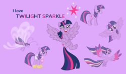 Size: 1153x677 | Tagged: safe, artist:jaye, artist:midnight--blitz, artist:surprisepi, artist:thisismyphotoshoppin, twilight sparkle, alicorn, breezie, pony, unicorn, g4, winter wrap up, boots, breeziefied, clothes, cute, female, flying, looking at you, mare, multeity, open mouth, open smile, purple background, rainbow power, saddle, scarf, shoes, simple background, smiling, smiling at you, sparkle sparkle sparkle, species swap, spread wings, tack, twiabetes, twilight sparkle (alicorn), twilight sparkle's cutie mark, unicorn twilight, wings, winter outfit