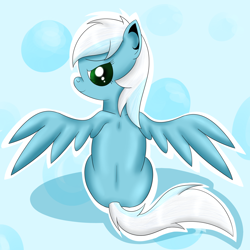 Size: 1280x1280 | Tagged: safe, artist:ask-fleetfoot, fleetfoot, pony, g4, alternate hairstyle, ask-fleetfoot, quadrupedal, solo