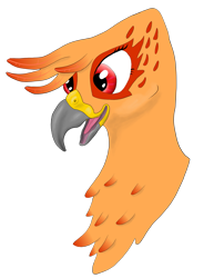 Size: 1509x1956 | Tagged: safe, artist:jack-varus, oc, oc only, oc:pyra, griffon, female, griffon oc, simple background, transparent background