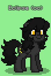 Size: 528x792 | Tagged: safe, oc, oc only, oc:eclipse, pegasus, pony, pony town, female, green background, mare, simple background, solo, updated design