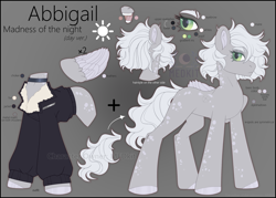 Size: 3500x2500 | Tagged: safe, artist:medkit, oc, oc only, oc:abbigail (madness of the night), pegasus, pony, bust, choker, clothes, colored eyelashes, colored hooves, colored lineart, colored pupils, colored wings, eyelashes, eyeshadow, feather, feathered wings, female, folded wings, full body, fur, gradient background, gradient iris, grayscale, high res, jacket, looking back, makeup, mare, metal insert, missing cutie mark, monochrome, mouth, open mouth, outfit, owner, owner:medkit, pegasus oc, portrait, quadrupedal, reference sheet, short mane, short tail, side view, signature, solo, spots, standing, tail, wall of tags, watermark, wings