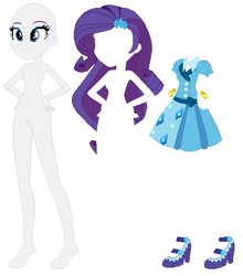 Size: 497x564 | Tagged: safe, artist:lordsfrederick778, artist:selenaede, rarity, human, equestria girls, g4, alternate design, base used