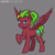 Size: 3500x3500 | Tagged: safe, artist:luckynb, oc, oc only, oc:melon heart, pegasus, pony, fallout equestria, female, high res, ponytail, solo, wings