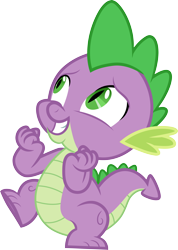 Size: 3000x4203 | Tagged: safe, artist:cloudy glow, spike, dragon, g4, it ain't easy being breezies, .ai available, simple background, solo, transparent background, vector