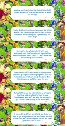 Size: 2048x3978 | Tagged: safe, gameloft, idw, applejack, sheriff tumbleweed, earth pony, pony, g4, my little pony: magic princess, clothes, cowboy hat, dialogue, dialogue box, dress, english, event, female, hairband, hat, high res, idw showified, implied twilight sparkle, male, mare, mobile game, speech bubble, stallion, text, unshorn fetlocks, vest