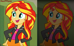 Size: 1010x630 | Tagged: safe, artist:paco777yuyu, sunset shimmer, human, equestria girls, g4, my little pony equestria girls: rainbow rocks, beautiful, cute, female, solo