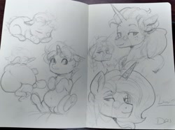 Size: 3473x2588 | Tagged: safe, artist:thelunarmoon, oc, oc only, oc:lunar moon, pony, unicorn, age progression, baby, baby pony, belly button, colt, foal, grayscale, high res, male, monochrome, offspring, older, parent:princess celestia, pencil drawing, solo, stallion, traditional art