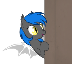 Size: 2620x2333 | Tagged: safe, artist:equestria secret guard, oc, oc only, oc:west wind, bat pony, bat pony oc, high res, silent congruence town, silent congruence town 2, simple background, smiling, transparent background