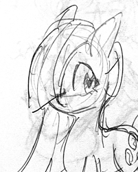 Size: 981x1222 | Tagged: safe, artist:metaruscarlet, marble pie, earth pony, pony, g4, doodle, female, solo, traditional art